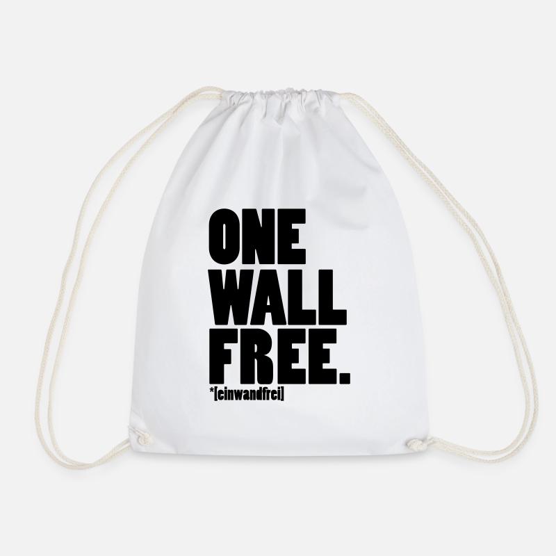 Onewallfree - Einwandfrei. - Turnbeutel - Weiß