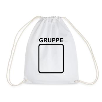 Team Gruppe Vorlage zum personalisieren - Turnbeutel - Weiß - Vorne