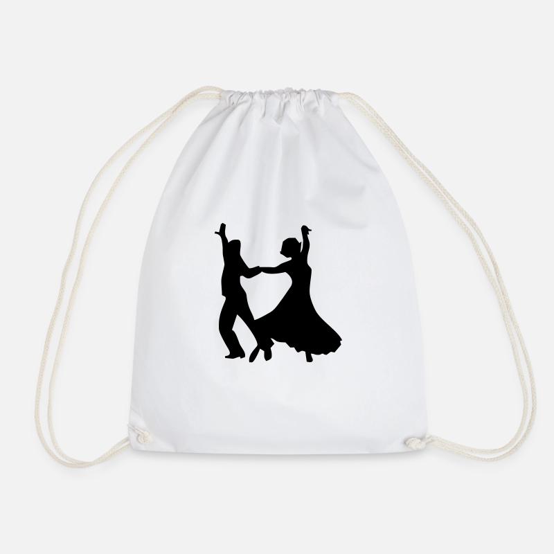 Dance dance dance couple - Drawstring Bag - white
