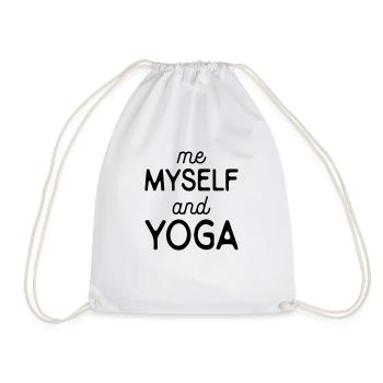 Dictons de yoga - Sac de sport léger - blanc - Devant