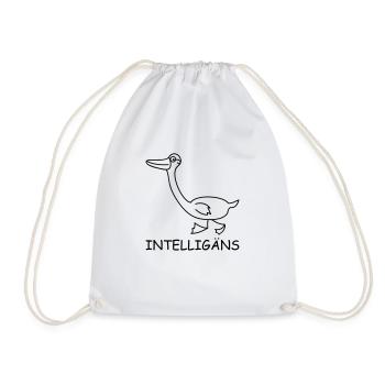 Intelligente Gans - Turnbeutel - Weiß - Vorne