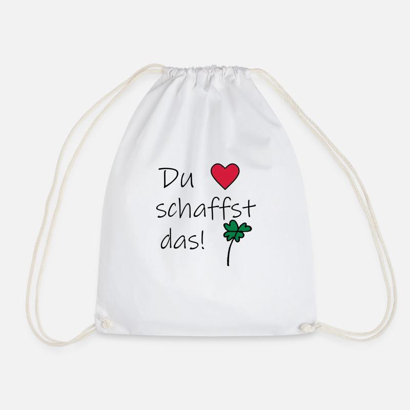 Du schaffst das - Turnbeutel - Weiß