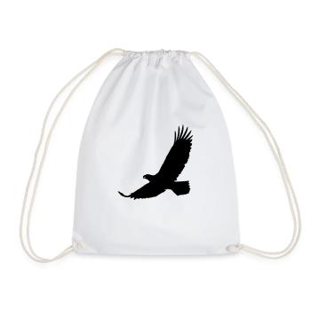 eagle - Drawstring Bag - white - Front