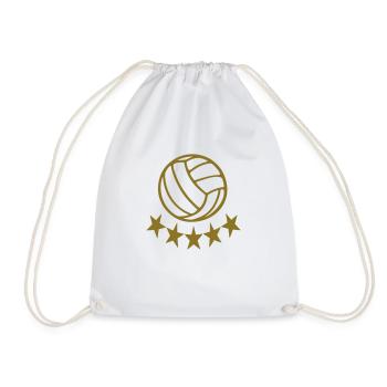 Volleyball - Turnbeutel - Weiß - Vorne