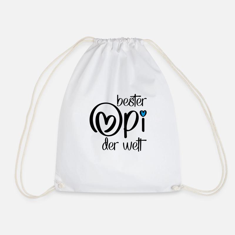 Geschenke für Opi - Turnbeutel - Weiß