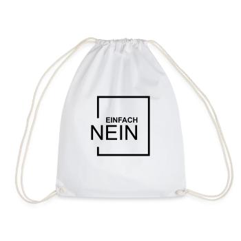 EINFACH NEIN - Turnbeutel - Weiß - Vorne