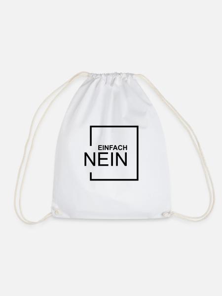 EINFACH NEIN - Turnbeutel - Weiß