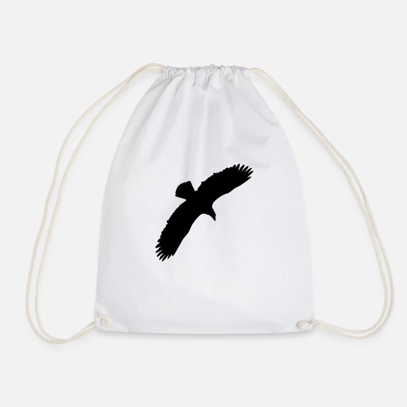 eagle - Drawstring Bag - white