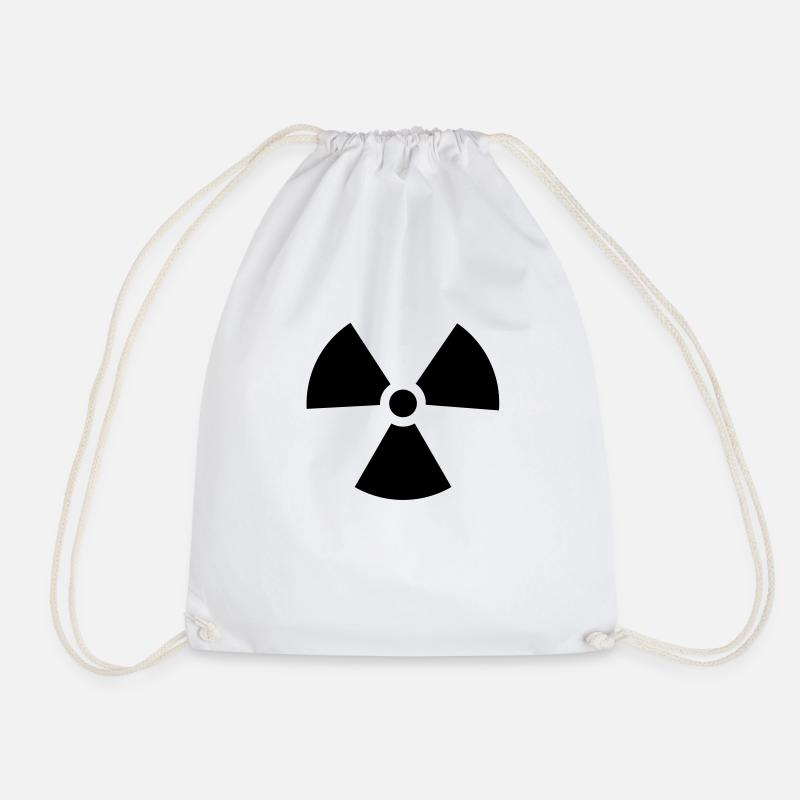signe nucléaire - Sac de sport léger - blanc