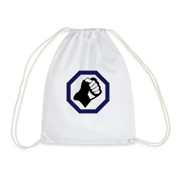 mma handschuh - Turnbeutel - Weiß - Vorne