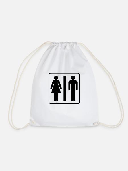 wc - Turnbeutel - Weiß