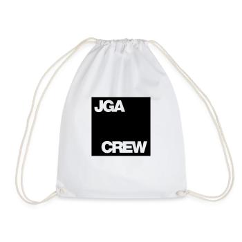 Bachelor Party Crew - Emblem SQUARE - Drawstring Bag - white - Front