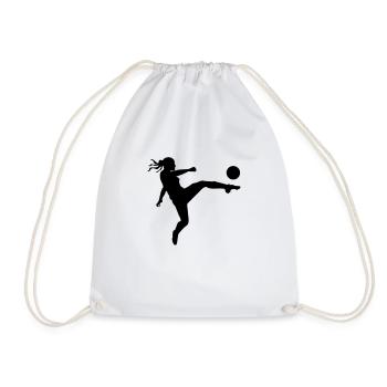 Soccer female - Sac de sport léger - blanc - Devant