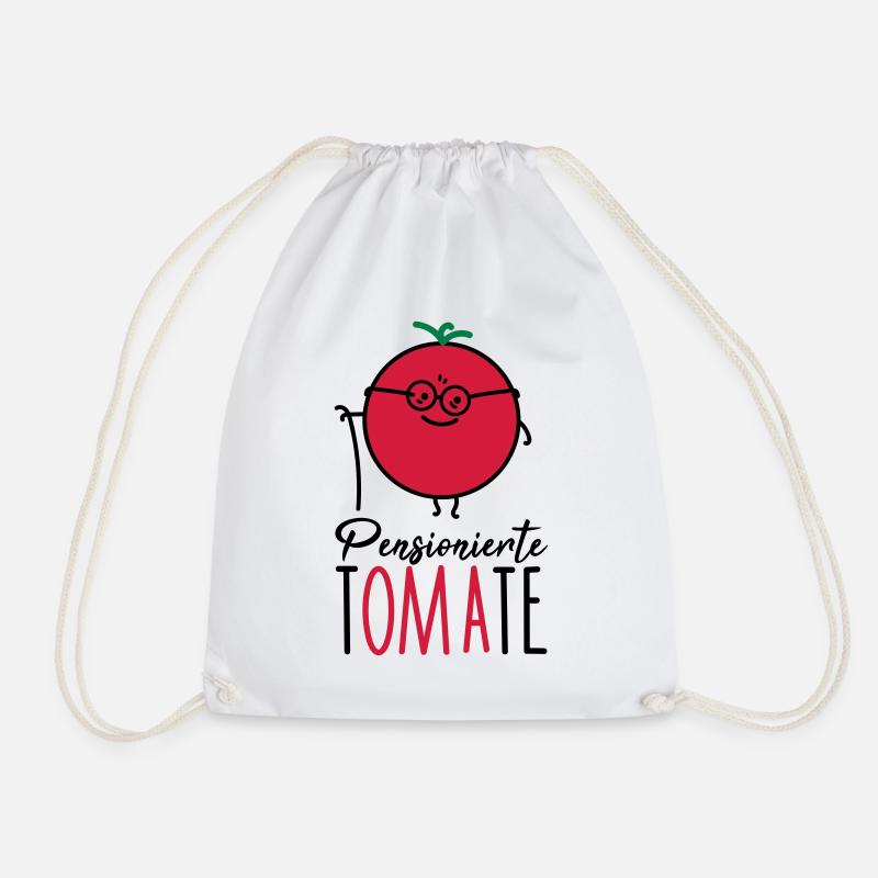 Pensionierte Oma - Turnbeutel - Weiß