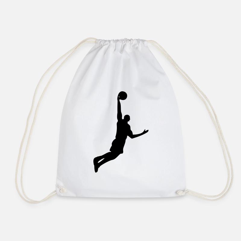 basketball - Turnbeutel - Weiß