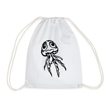 Jellyfish - Turnbeutel - Weiß - Vorne