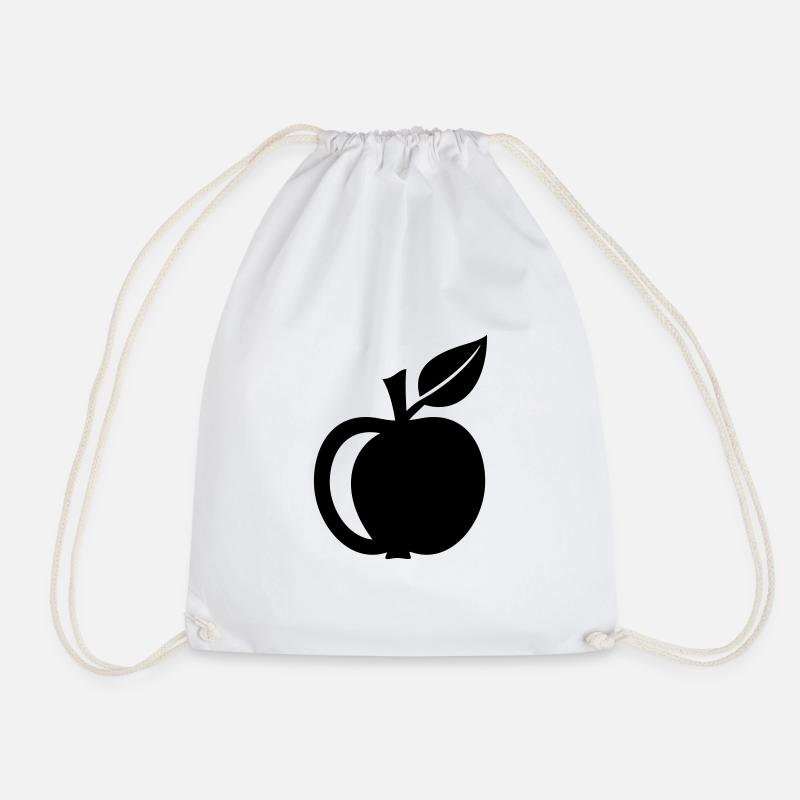 Apple - Drawstring Bag - white