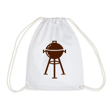 grill - Drawstring Bag - white - Front