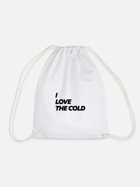 I LOVE THE COLD - MYTEE069 - Turnbeutel - Weiß