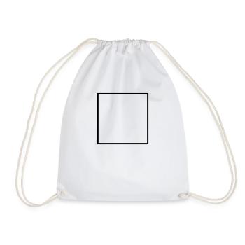 Mathematik Symbol - Quadrat - Turnbeutel - Weiß - Vorne