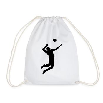 shirt Volleyball - Volleyball de plage T-shirt - Équipe - Sac de sport léger - blanc - Devant