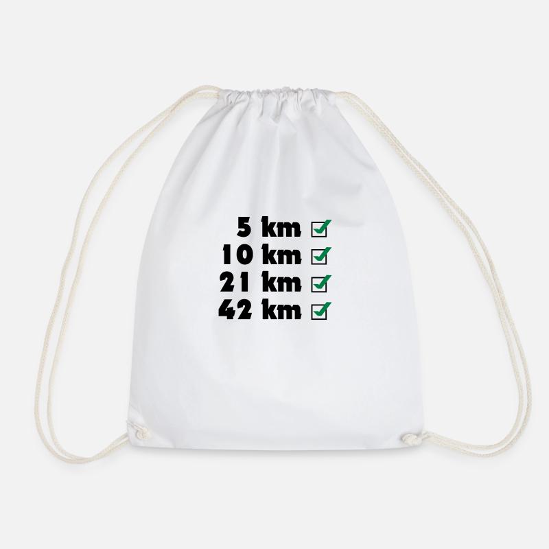 Liste de contrôle du Marathon - Sac de sport léger - blanc