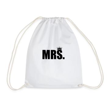 Mrs. Shirt - Mister Shirt - Paarshirt - Family - Bf - Drawstring Bag - white - Front