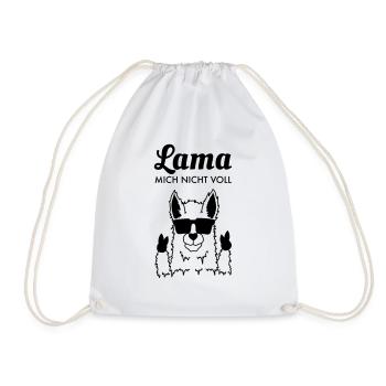 Lama mich nicht voll - Turnbeutel - Weiß - Vorne