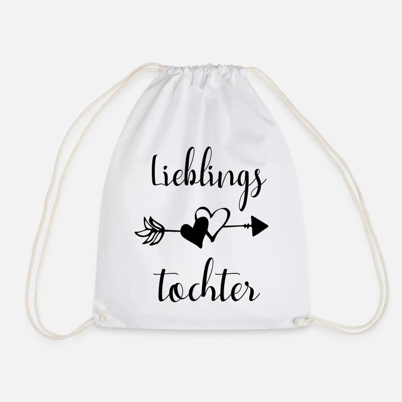 Lieblingstochter Tochter Eltern Spruch Geschenk - Turnbeutel - Weiß