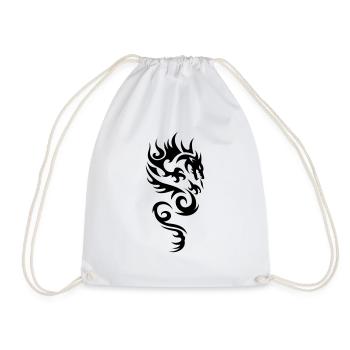 tribal dragon - Sac de sport léger - blanc - Devant