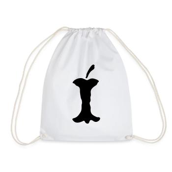 Apple fruit fruit pear gift idea - Drawstring Bag - white - Front