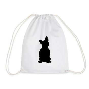 Bouledogue français - Sac de sport léger - blanc - Devant