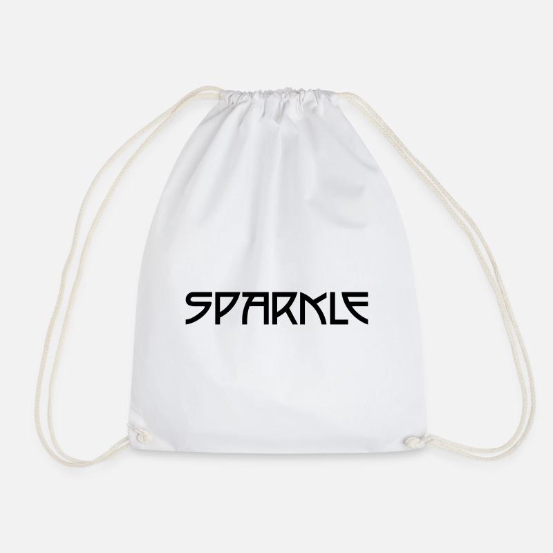 Sparkle - Drawstring Bag - white