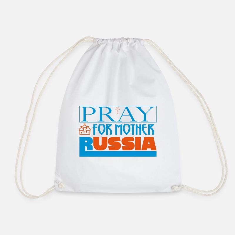 Priez pour Mère Russie - Sac de sport léger - blanc