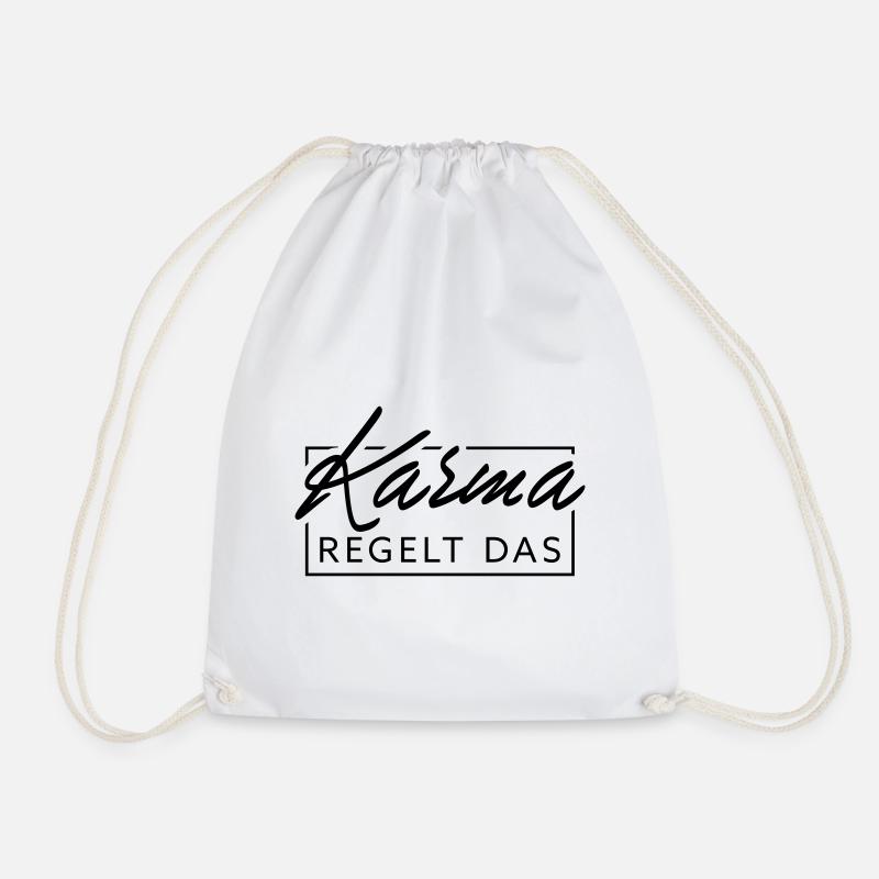 Le karma régule cela - Sac de sport léger - blanc