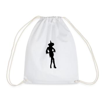 Hexe Sexy Hexe / Witch / Halloween - Turnbeutel - Weiß - Vorne