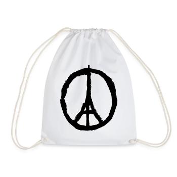 Pray for Paris - Sac de sport léger - blanc - Devant