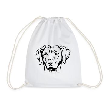Rhodesian Ridgeback - Turnbeutel - Weiß - Vorne