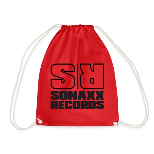 Sonaxx Records Logo schwarz (quadratisch) - Turnbeutel