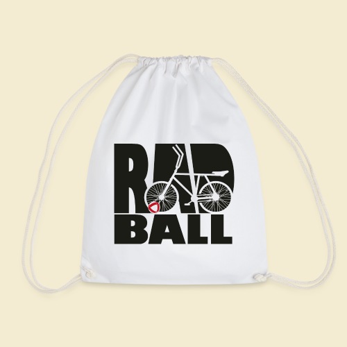 Radball | Typo Black - Turnbeutel