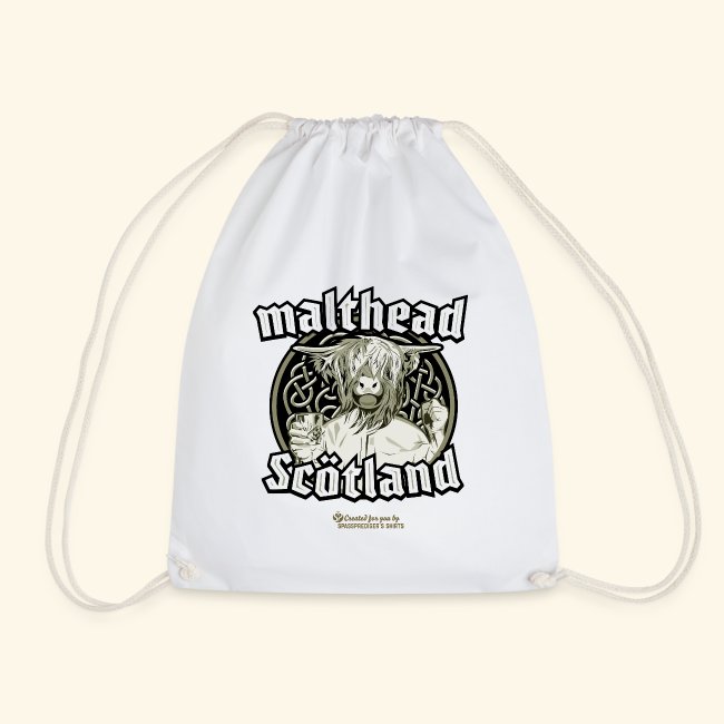 Whisky Merch Design Malthead Scotland Hochlandrind