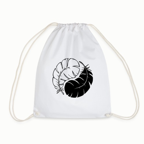 Two Feathers - Drawstring Bag