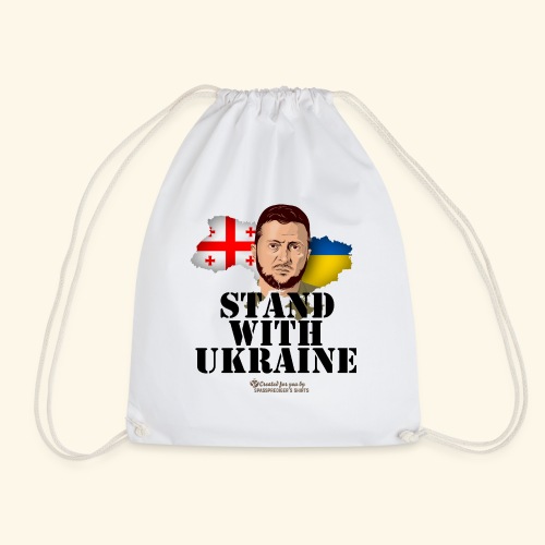 Georgien Stand with Ukraine Selenskyj - Turnbeutel