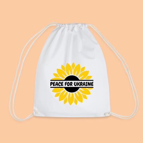 Sunflower - Peace for Ukraine - Drawstring Bag