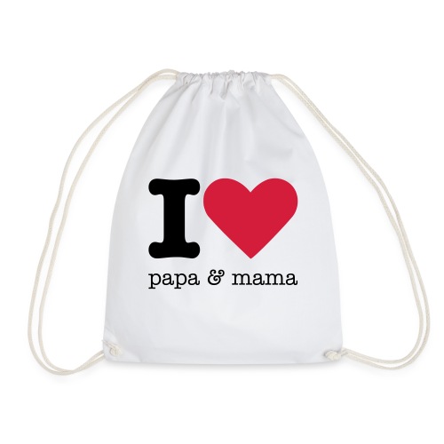 I Love Papa & Mama - Gymtas