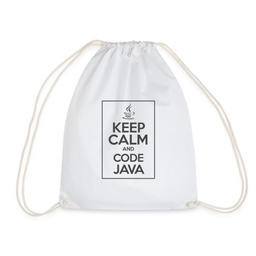 Keep Calm And Code Java - Drawstring Bag