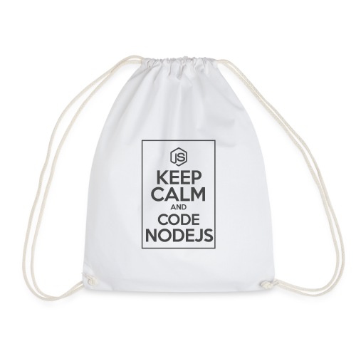Keep Calm And Code NodeJs - Drawstring Bag
