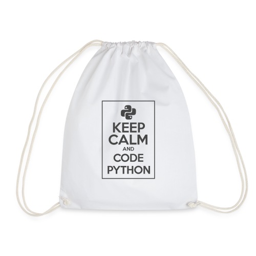 Keep Calm And Code Python - Drawstring Bag