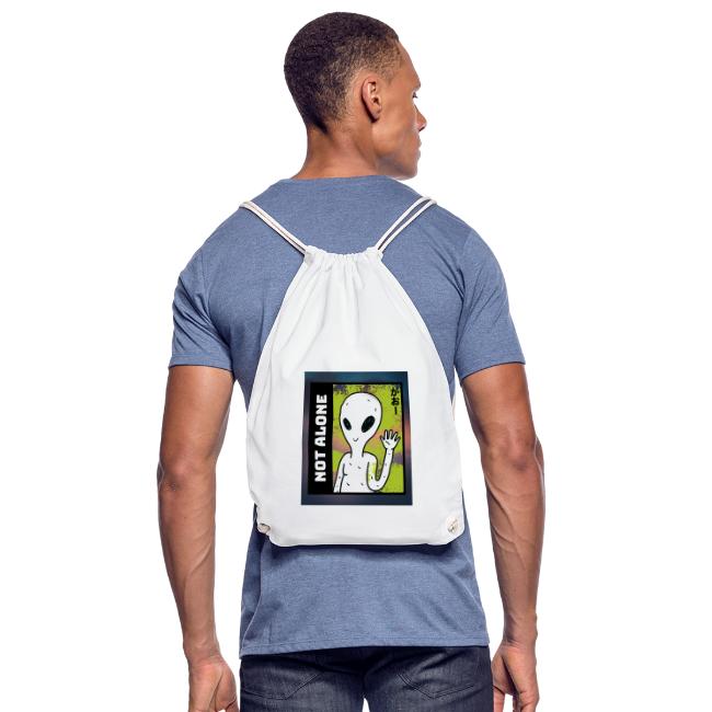 alien t shirt design maker featuring a smiling ali