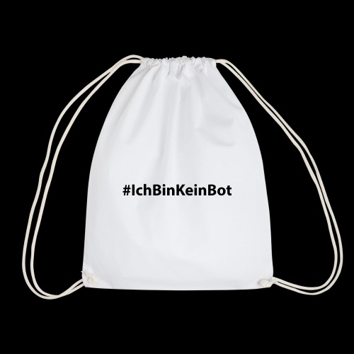 #ichbinkeinbot schwarz - Turnbeutel